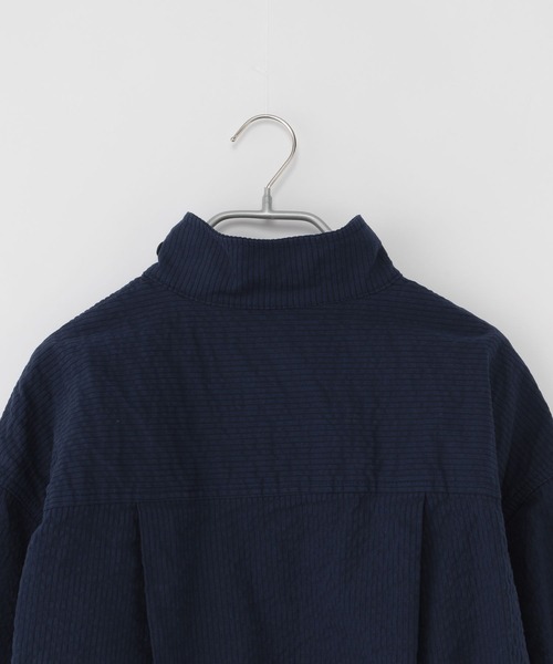 niko and...（ニコアンド）の「[MODE NORM CORE]コードレーンジップブルゾン（ブルゾン・レディース・ライトブルー/ネイビー/オフホワイト・MEDIUM/LARGE）」の10枚目の写真