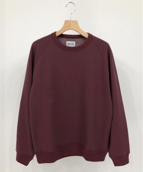 KIIT(キート)の「KIIT キート / RAGLAN SLEEVE SWEAT SHIRT ラグランスリーブ スウェット トレーナー(セットアップ) / KIN-T97-004(スウェット・メンズ・ブラック/ワイン/杢グレー・3/2/1)」の3枚目の写真