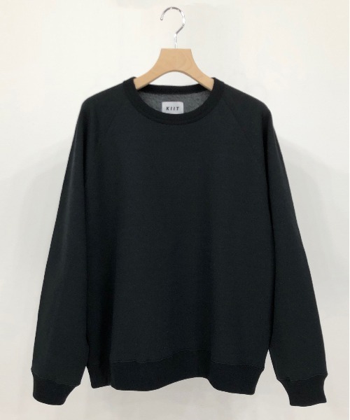 KIIT(キート)の「KIIT キート / RAGLAN SLEEVE SWEAT SHIRT ラグランスリーブ スウェット トレーナー(セットアップ) / KIN-T97-004(スウェット・メンズ・ブラック/ワイン/杢グレー・3/2/1)」の2枚目の写真
