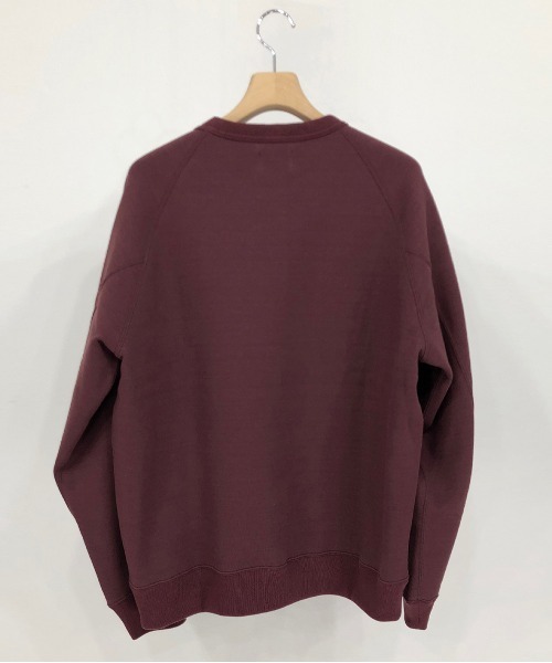 KIIT(キート)の「KIIT キート / RAGLAN SLEEVE SWEAT SHIRT ラグランスリーブ スウェット トレーナー(セットアップ) / KIN-T97-004(スウェット・メンズ・ブラック/ワイン/杢グレー・3/2/1)」の5枚目の写真