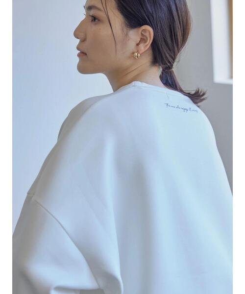 AMERICAN HOLIC（アメリカンホリック）の「ロゴコクーンポンチプルオーバー（Tシャツ/カットソー・レディース・ブラック/オフホワイト・M/L）」の3枚目の写真