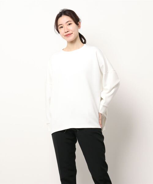 AMERICAN HOLIC（アメリカンホリック）の「ロゴコクーンポンチプルオーバー（Tシャツ/カットソー・レディース・ブラック/オフホワイト・M/L）」の6枚目の写真