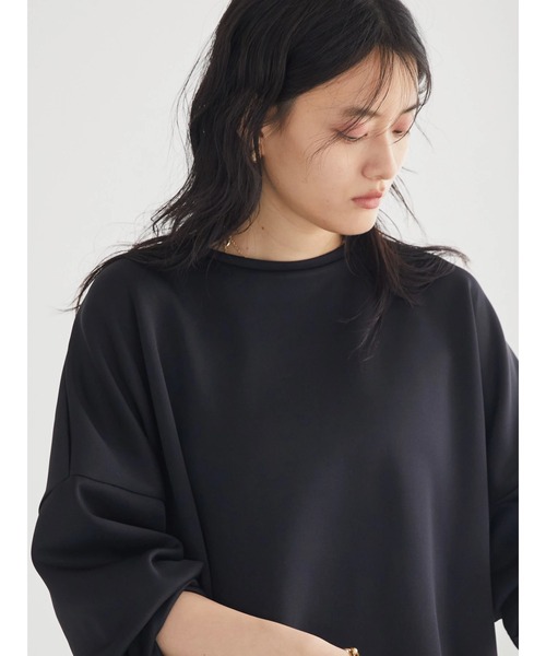 AMERICAN HOLIC（アメリカンホリック）の「ロゴコクーンポンチプルオーバー（Tシャツ/カットソー・レディース・ブラック/オフホワイト・M/L）」の7枚目の写真