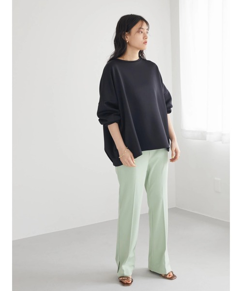 AMERICAN HOLIC（アメリカンホリック）の「ロゴコクーンポンチプルオーバー（Tシャツ/カットソー・レディース・ブラック/オフホワイト・M/L）」の12枚目の写真