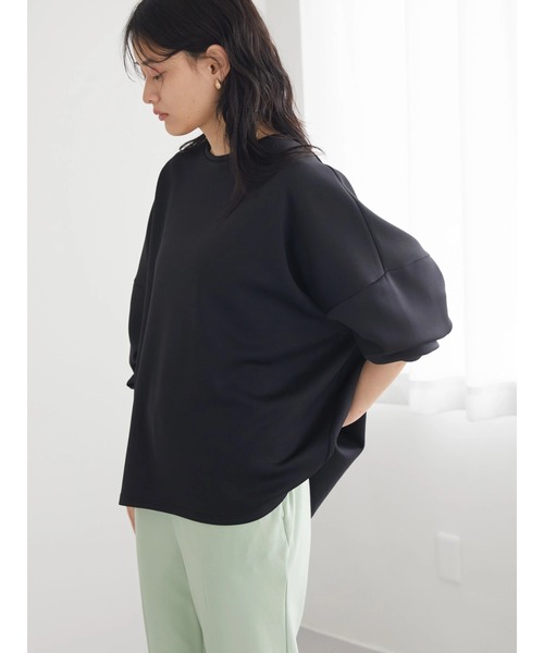 AMERICAN HOLIC（アメリカンホリック）の「ロゴコクーンポンチプルオーバー（Tシャツ/カットソー・レディース・ブラック/オフホワイト・M/L）」の9枚目の写真