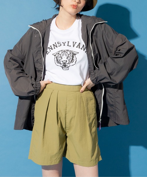 ANGIE（アンジー）の「ナイロンマウンテンパーカー（マウンテンパーカー・レディース・ホワイト/ベージュ/スミクロ・FREE）」の3枚目の写真