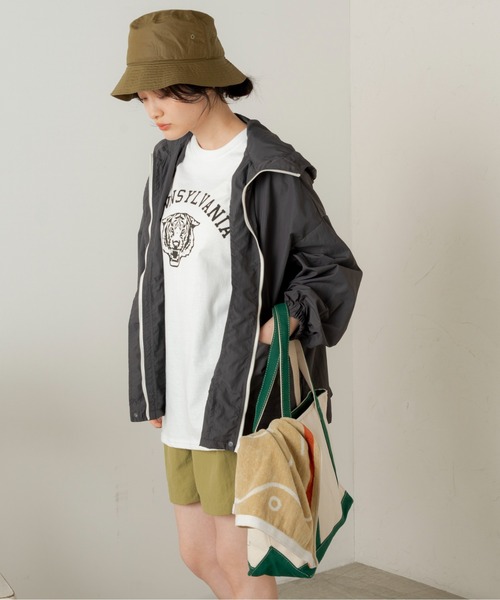 ANGIE（アンジー）の「ナイロンマウンテンパーカー（マウンテンパーカー・レディース・ホワイト/ベージュ/スミクロ・FREE）」の14枚目の写真