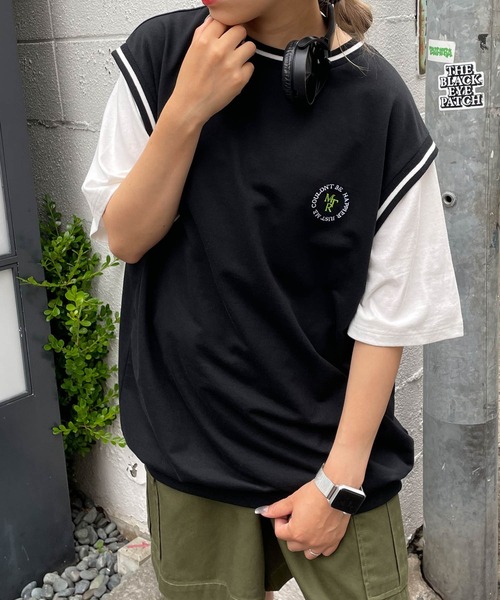 WEGO（ウィゴー）の「WEGO/ベストドッキングBIGT（ベスト・レディース・イエロー/ブラック/ブルー/ダークグリーン/オートミール/その他1/その他3/その他2・FREE）」の8枚目の写真