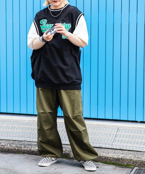 WEGO（ウィゴー）の「WEGO/ベストドッキングBIGT（ベスト・レディース・イエロー/ブラック/ブルー/ダークグリーン/オートミール/その他1/その他3/その他2・FREE）」の9枚目の写真