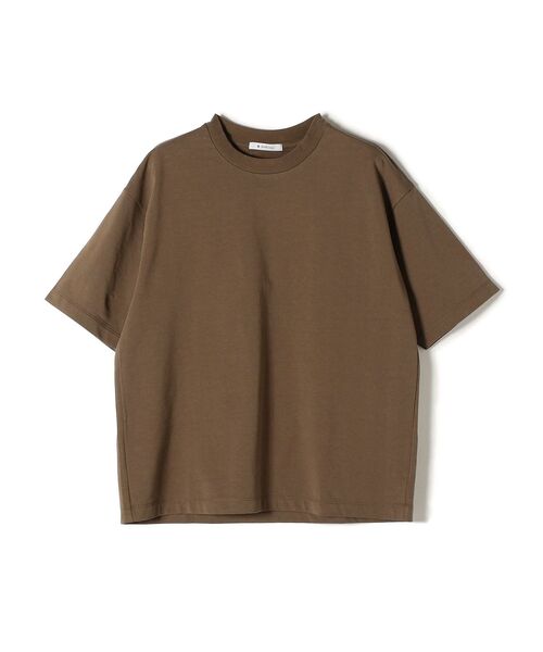 SHIPS Days(シップスデイズ)の「SHIPS Days:ミニ裏毛クルーネックTシャツ◇(Tシャツ/カットソー・レディース・オフホワイト/ネイビー/ブラウン・ONE SIZE)」の6枚目の写真