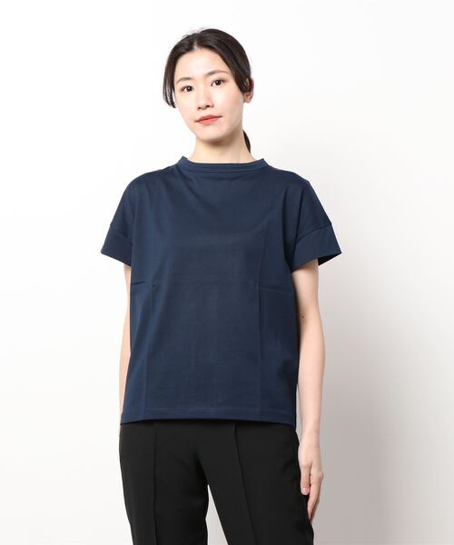 handvaerk（ハンドバーク）の「handvaerk | 60/2 ボトルネックTシャツ WOMEN（Tシャツ/カットソー・レディース・ホワイト/ライトグレー/ブラック/ダークブラウン/ネイビー/グレー/ダークグレー・SMALL）」の22枚目の写真