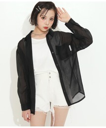 ANAP GｉRL | シアーオーバーシャツ(シャツ/ブラウス)