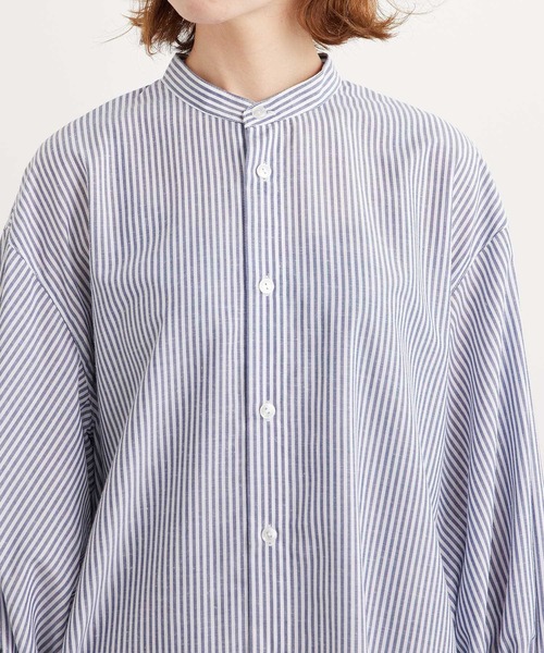 ROPE' PICNIC（ロペピクニック）の「リネン混シャツワンピース（シャツワンピース・レディース・ブラック/ホワイト/グリーン/ネイビー・38）」の8枚目の写真