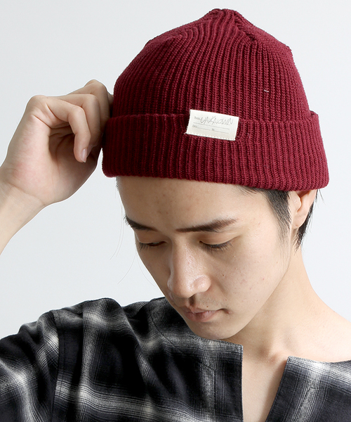 WEGO（ウィゴー）の「WEGO/コットンニットキャップ（ニットキャップ/ビーニー・メンズ・ホワイト/ブラック/杢グレー/ブルー/レッド/ネイビー/ワイン/マスタード・FREE）」の8枚目の写真