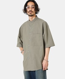 PORT BY ARK | PORT BY ARK / ポートバイアーク：Band Collar SS Shirt：PO11-SH003[COR](シャツ/ブラウス)
