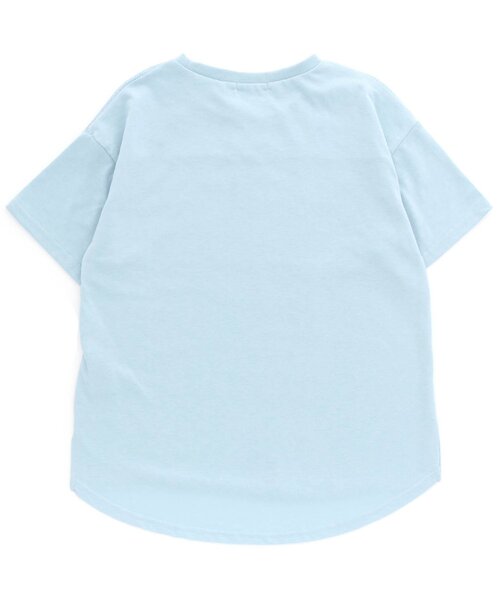 algy（アルジー）の「メッシュ切り替えT（Tシャツ/カットソー・キッズ・ブラック/ピンク/サックスブルー・MEDIUM/XX-SMALL/SMALL/X-SMALL）」の9枚目の写真