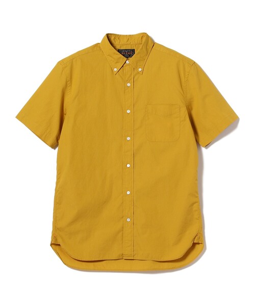 【未使用に近い★希少カラー★XL】ビームス＋半袖BDシャツ★ブラウン★プラス★★ セール】BEAMS PLUS / カラーブロード ショートスリーブ ボタン