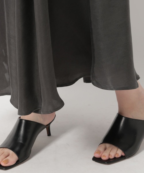 Chaos(カオス)の「Chaos(カオス)/バートフルフレアワンピース(ワンピース・レディース・チャコールグレー/モカ・FREE)」の14枚目の写真