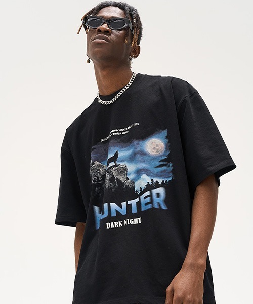 HARSH AND CRUEL(ハーシュアンドクルーエル)の「アニマルプリント Tシャツ HC22SS49【Harsh and Cruel】(Tシャツ/カットソー・メンズ・ブラック・M/L/XL)」の9枚目の写真