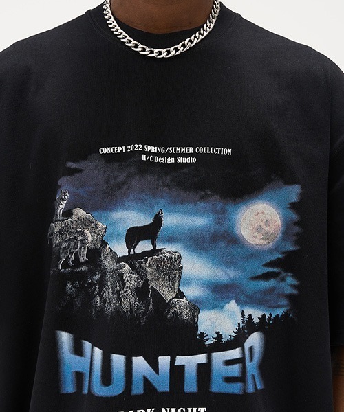 HARSH AND CRUEL(ハーシュアンドクルーエル)の「アニマルプリント Tシャツ HC22SS49【Harsh and Cruel】(Tシャツ/カットソー・メンズ・ブラック・M/L/XL)」の13枚目の写真