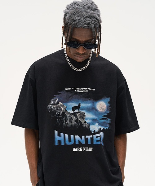 HARSH AND CRUEL(ハーシュアンドクルーエル)の「アニマルプリント Tシャツ HC22SS49【Harsh and Cruel】(Tシャツ/カットソー・メンズ・ブラック・M/L/XL)」の2枚目の写真