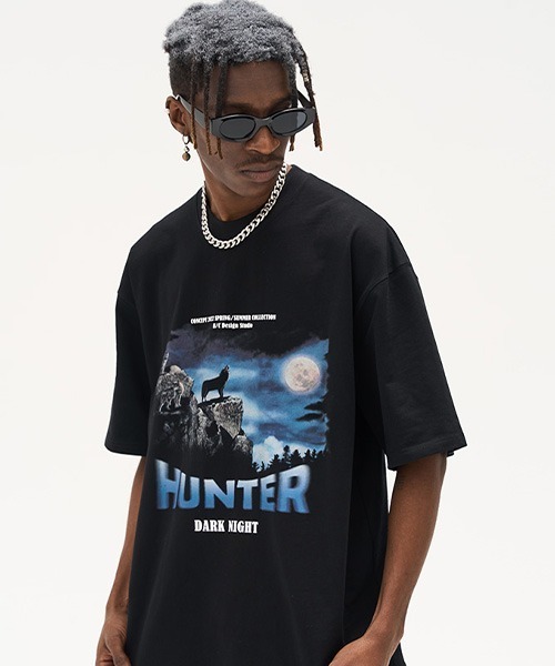HARSH AND CRUEL(ハーシュアンドクルーエル)の「アニマルプリント Tシャツ HC22SS49【Harsh and Cruel】(Tシャツ/カットソー・メンズ・ブラック・M/L/XL)」の3枚目の写真