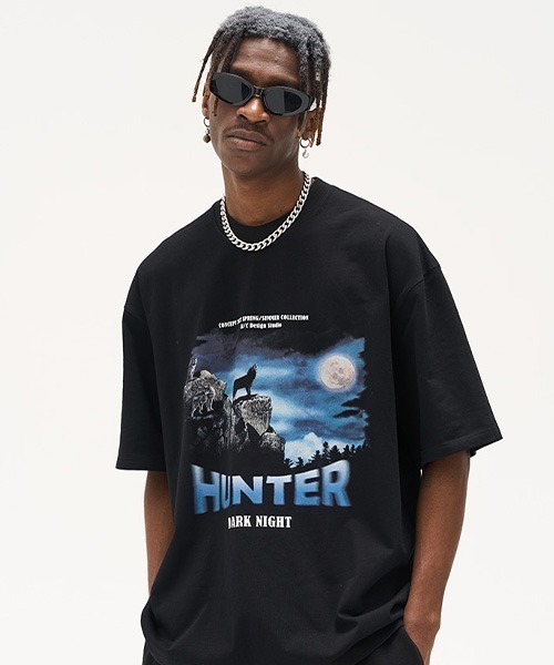 HARSH AND CRUEL(ハーシュアンドクルーエル)の「アニマルプリント Tシャツ HC22SS49【Harsh and Cruel】(Tシャツ/カットソー・メンズ・ブラック・M/L/XL)」の5枚目の写真
