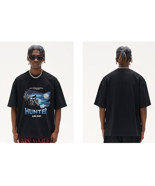 HARSH AND CRUEL(ハーシュアンドクルーエル)の「アニマルプリント Tシャツ HC22SS49【Harsh and Cruel】(Tシャツ/カットソー・メンズ・ブラック・M/L/XL)」の22枚目の写真