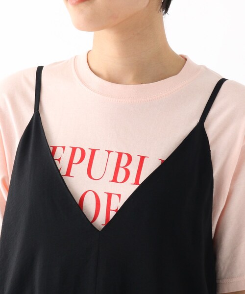 OPAQUE.CLIP（オペークドットクリップ）の「◆ペプラムキリカエ　キャミワンピース（ワンピース・レディース・ブラック/チャコールグレー/ライトベージュ・36/42/38/40）」の7枚目の写真