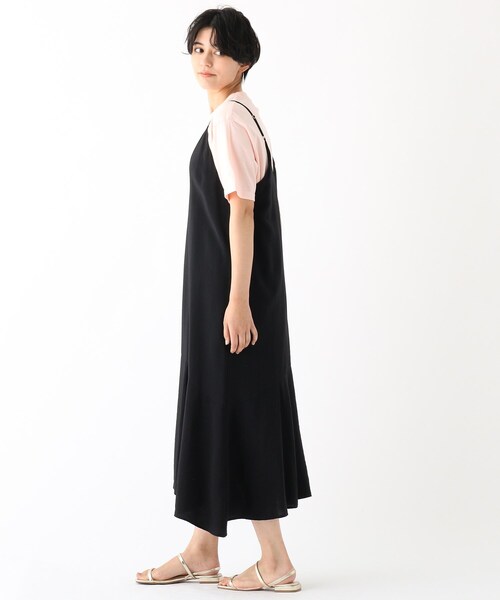 OPAQUE.CLIP（オペークドットクリップ）の「◆ペプラムキリカエ　キャミワンピース（ワンピース・レディース・ブラック/チャコールグレー/ライトベージュ・36/42/38/40）」の15枚目の写真