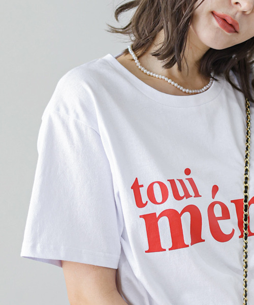 SUGAR BISKET(シュガービスケット)の「プリントロゴTシャツ(Tシャツ/カットソー・レディース・ホワイト×グリーン/ホワイト×レッド/ピンク系その他/ブラック×ホワイト/ホワイト×ブラック・M/L)」の11枚目の写真