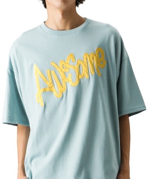 Mac-House(マックハウス)の「アップリケロゴ 半袖Tシャツ/ルーズシルエット(Tシャツ/カットソー・メンズ・ブラック/サックスブルー/ホワイト・M/L)」の7枚目の写真