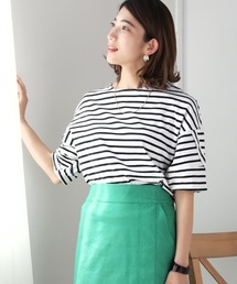 Bou Jeloud | ボーダーコクーンスリーブトップス(Tシャツ/カットソー)