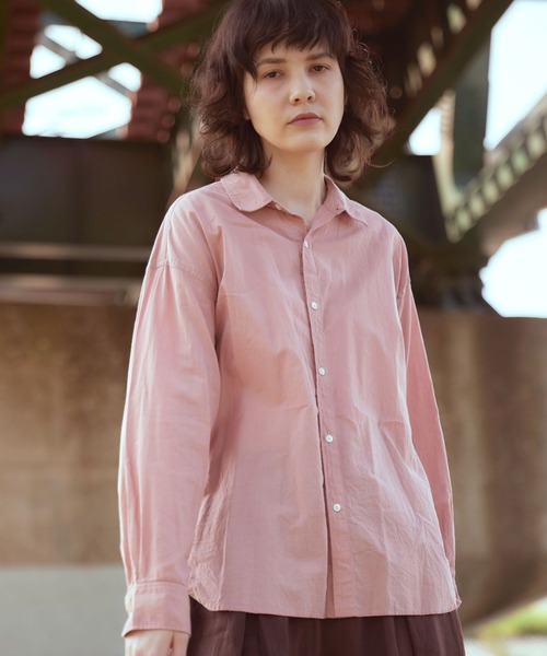 RNA-N(アールエヌエーエヌ)の「B2720 コットンキャンブリックシャツ(シャツ/ブラウス・レディース・ナチュラル/ピンク/グレー・MEDIUM)」の16枚目の写真