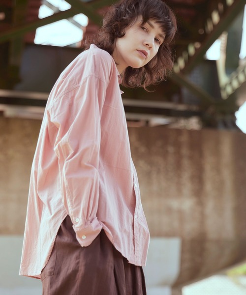 RNA-N(アールエヌエーエヌ)の「B2720 コットンキャンブリックシャツ(シャツ/ブラウス・レディース・ナチュラル/ピンク/グレー・MEDIUM)」の18枚目の写真