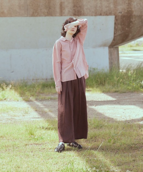 RNA-N(アールエヌエーエヌ)の「B2720 コットンキャンブリックシャツ(シャツ/ブラウス・レディース・ナチュラル/ピンク/グレー・MEDIUM)」の19枚目の写真