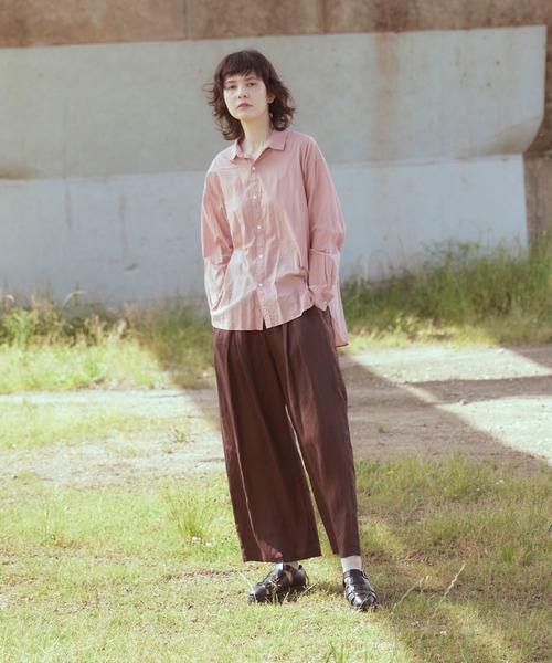 RNA-N(アールエヌエーエヌ)の「B2720 コットンキャンブリックシャツ(シャツ/ブラウス・レディース・ナチュラル/ピンク/グレー・MEDIUM)」の20枚目の写真