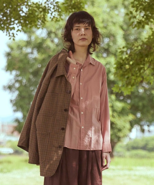 RNA-N(アールエヌエーエヌ)の「B2720 コットンキャンブリックシャツ(シャツ/ブラウス・レディース・ナチュラル/ピンク/グレー・MEDIUM)」の22枚目の写真