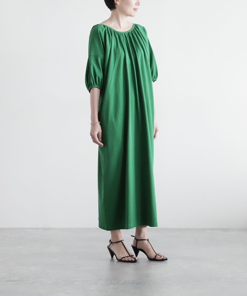 LEPSIM（レプシィム）の「【FOR I SERIES】ソデボリュームワンピース　344223（ワンピース・レディース・ブラウン/オレンジ/グリーン・SMALL）」の4枚目の写真