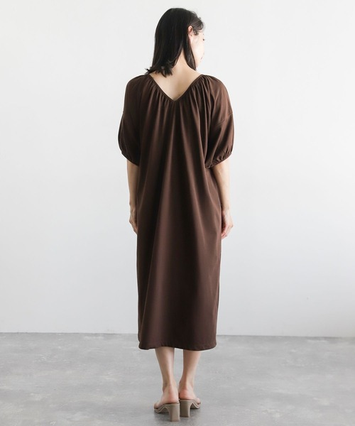 LEPSIM（レプシィム）の「【FOR I SERIES】ソデボリュームワンピース　344223（ワンピース・レディース・ブラウン/オレンジ/グリーン・SMALL）」の9枚目の写真