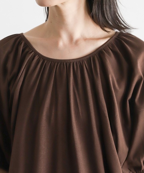 LEPSIM（レプシィム）の「【FOR I SERIES】ソデボリュームワンピース　344223（ワンピース・レディース・ブラウン/オレンジ/グリーン・SMALL）」の10枚目の写真