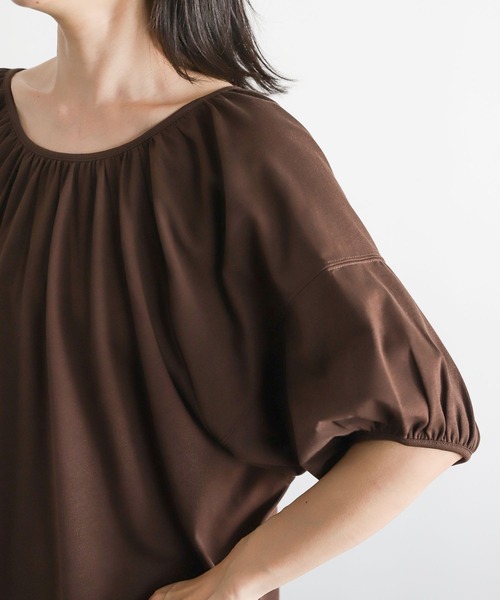 LEPSIM（レプシィム）の「【FOR I SERIES】ソデボリュームワンピース　344223（ワンピース・レディース・ブラウン/オレンジ/グリーン・SMALL）」の11枚目の写真