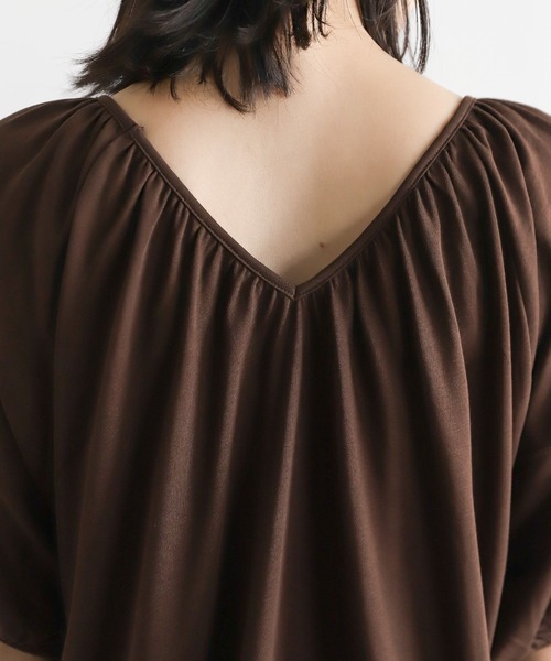 LEPSIM（レプシィム）の「【FOR I SERIES】ソデボリュームワンピース　344223（ワンピース・レディース・ブラウン/オレンジ/グリーン・SMALL）」の14枚目の写真