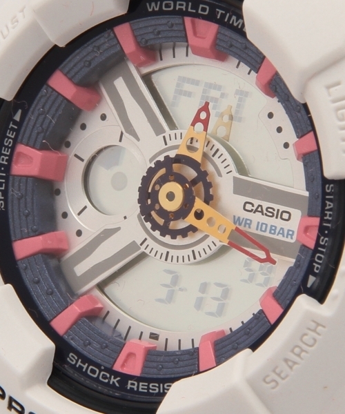 CASIO(カシオ)の「Baby-G / BA-110SN-1AJF(アナログ腕時計・レディース・ホワイト/ブラック/オレンジ・ONE SIZE)」の9枚目の写真