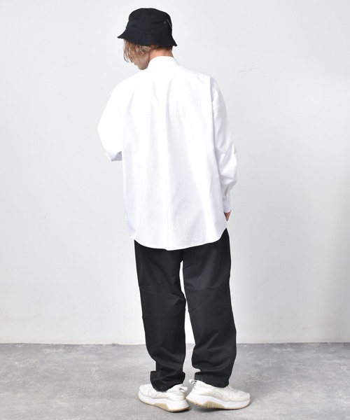Starting Over（スターティングオーバー）の「ビッグシルエットオックスフォードボタンダウンシャツ（シャツ/ブラウス・メンズ・ホワイト/ブラック/ネイビー/グレー/サックスブルー/イエロー・M/L/XL）」の22枚目の写真