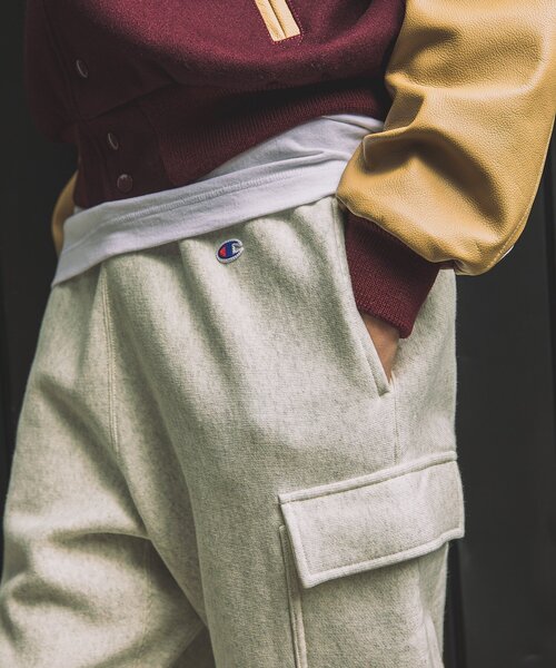 Champion(チャンピオン)の「【Champion × JS by SUPER MARKET】別注 スウェット カーゴパンツ(スウェットパンツ・メンズ・ブラック/ネイビー/グレー/カーキ・MEDIUM/LARGE)」の10枚目の写真