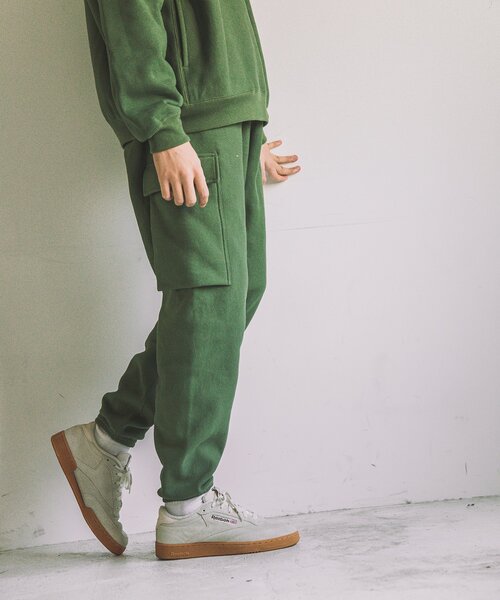 Champion(チャンピオン)の「【Champion × JS by SUPER MARKET】別注 スウェット カーゴパンツ(スウェットパンツ・メンズ・ブラック/ネイビー/グレー/カーキ・MEDIUM/LARGE)」の15枚目の写真