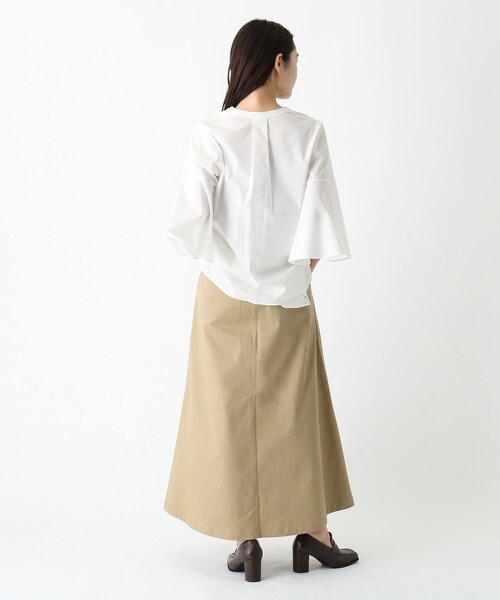 OPAQUE.CLIP（オペークドットクリップ）の「◆オーガニックコットンチノ 401B フレアスカート【WEB限定サイズ】（スカート・レディース・パープル系/ブラック/サンドベージュ・40/42/34/38/36）」の5枚目の写真