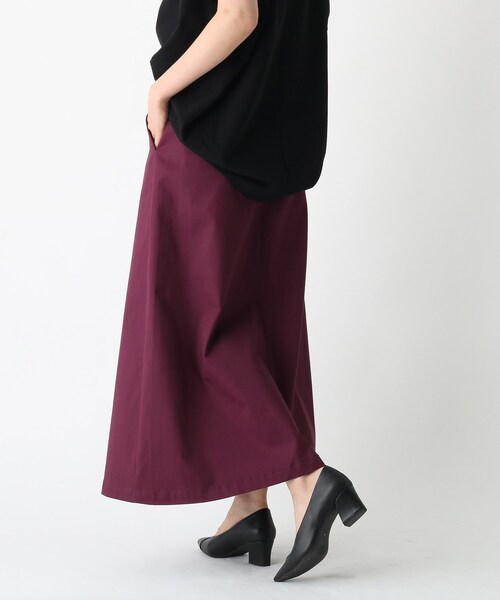 OPAQUE.CLIP（オペークドットクリップ）の「◆オーガニックコットンチノ 401B フレアスカート【WEB限定サイズ】（スカート・レディース・パープル系/ブラック/サンドベージュ・40/42/34/38/36）」の12枚目の写真