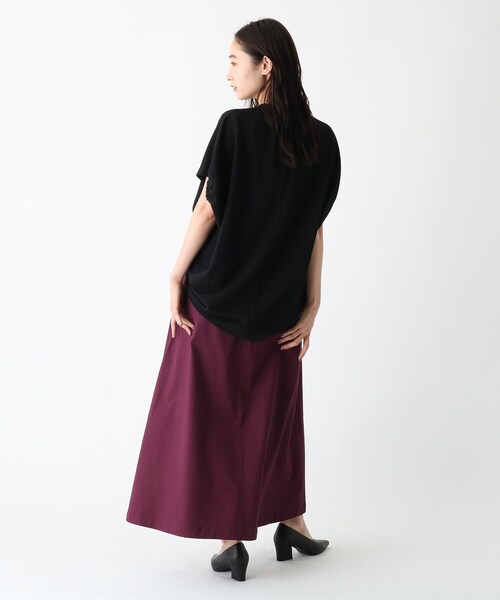 OPAQUE.CLIP（オペークドットクリップ）の「◆オーガニックコットンチノ 401B フレアスカート【WEB限定サイズ】（スカート・レディース・パープル系/ブラック/サンドベージュ・40/42/34/38/36）」の14枚目の写真